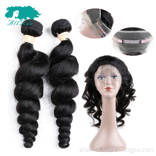 factory wholesale double dawn hair extension malaysian raw hair remy virgin loose wave hair